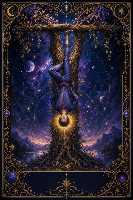 Asılan Adam Tarot Kartı