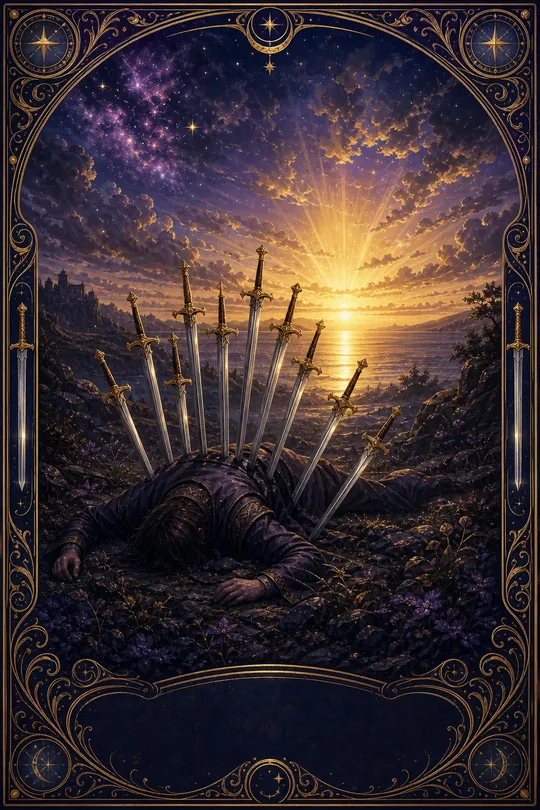 Kılıç Onlusu Tarot Kartı