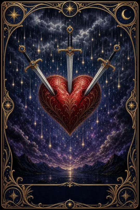 Kılıç Üçlüsü Tarot Kartı