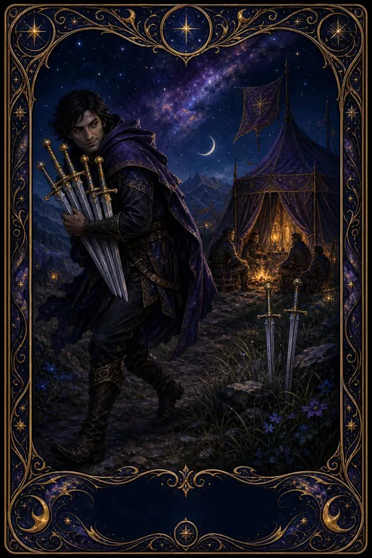 Kılıç Yedilisi Tarot Kartı