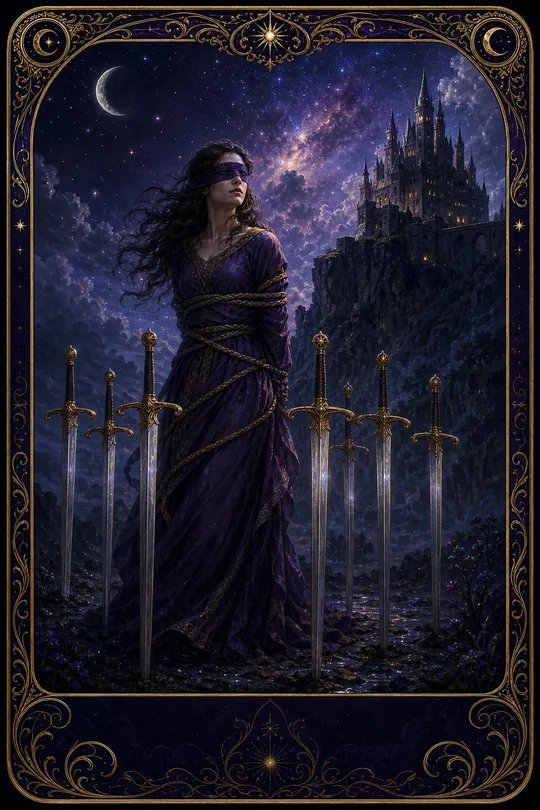 Kılıç Sekizlisi Tarot Kartı