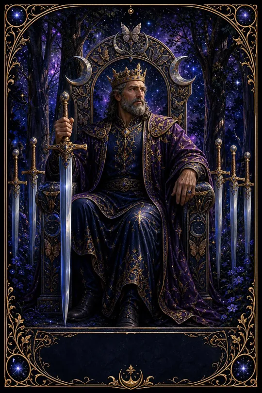 Kılıç Kralı Tarot Kartı
