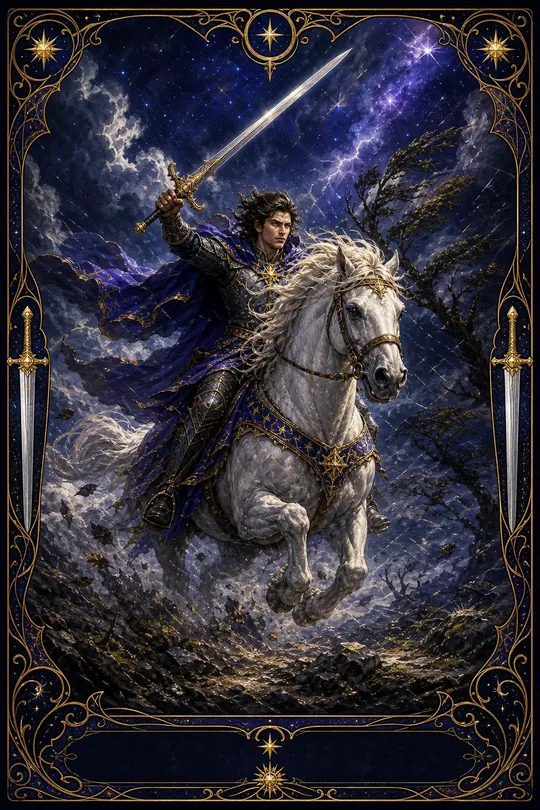 Kılıç Şövalyesi Tarot Kartı