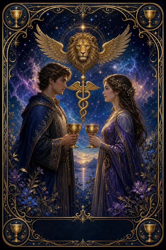 Kupa İkilisi Tarot Kartı