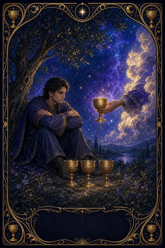 Kupa Dörtlüsü Tarot Kartı