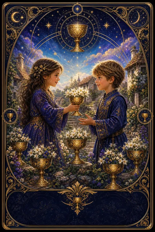 Kupa Altılısı Tarot Kartı