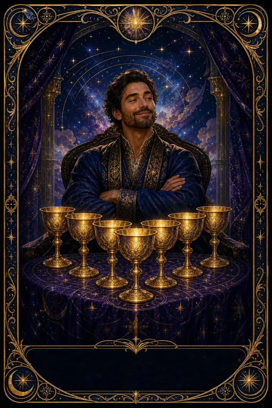 Kupa Dokuzlusu Tarot Kartı
