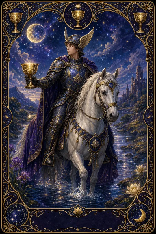 Kupa Şövalyesi Tarot Kartı